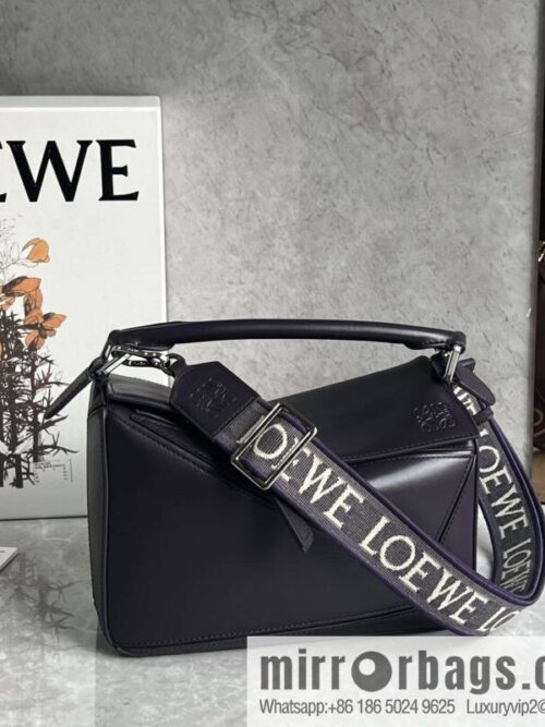 LOEWE Puzzle 24CM bag leather small geometric bag 0189 purple