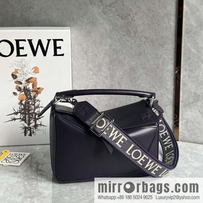 LOEWE Puzzle 24CM bag leather small geometric bag 0189 purple