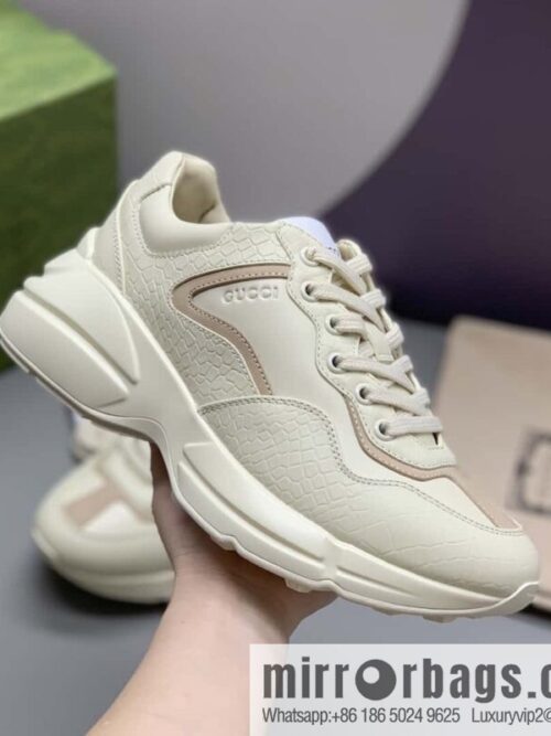 Gucci Gucci [New G Replica Luxury Handbag High Version] Unisex Vintage sneakers