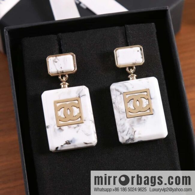 New ☑️ Chanel C2 double c perfume bottle stud earrings