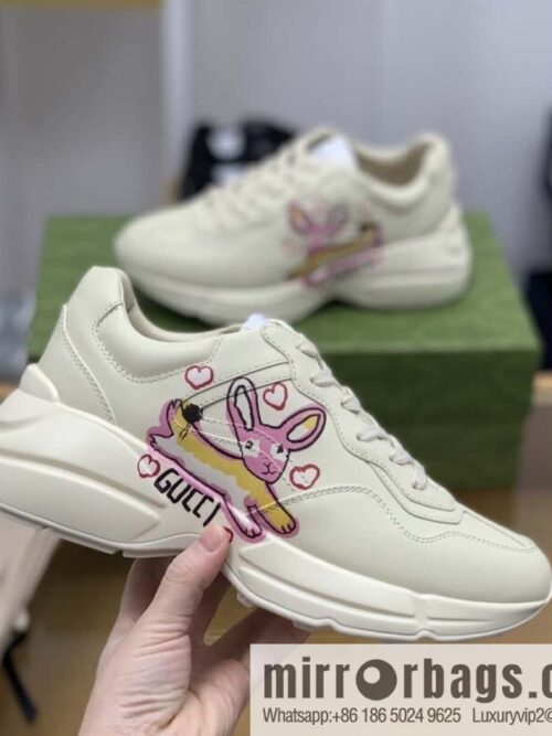 Gucci Gucci [New G Replica Luxury Handbag High Version] Unisex Vintage sneakers