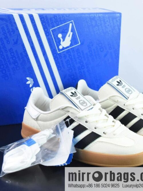 wsxc1692544543906_4-scaled-800x800aiw42og5kbw182177_20250708193928.jpg Adidas Gazelle Indoor Trainers Antelope Internal Training Series Low Top Vintage Versatile Leisure Sports German Training Wind Board Shoes \"Milk White Mandarin Duck Black Raw Rubber Bottom\" Item Number: IG3677