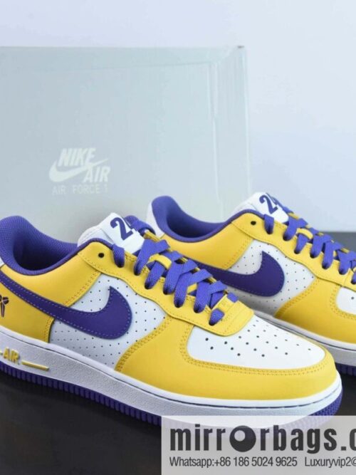 wsxc1692716307058_4-scaled-800x800yxx4c4vt1ma181744_20250708192454.jpg NK Air Force 1 Low Retro QS Air Force One Low Help, White Purple Yellow, Purple Gold Lakers Item Number: FZ1151-100