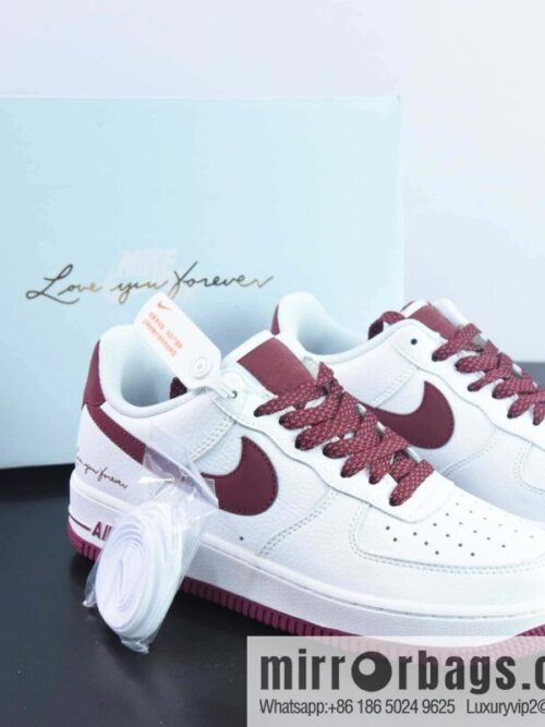 wsxc1692807280924_4-scaled-800x800yyg4spvuum5178596_20250708175334.jpg Nike Air Force 1 AF1 Air Force One/low-top, white and red burgundy signature printed item number: LO1718-059