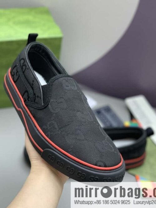 wsxc1692893796306_4-800x800hyut5vr30t2178424_20250708174752.jpg GUCCI black classic GG canvas men\'s casual shoes