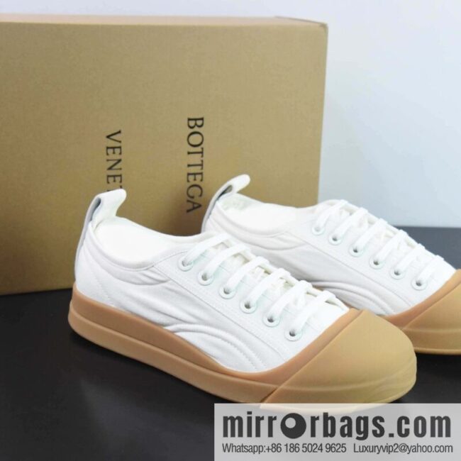 Bottega Veneta 2023ss new round head shoes Bodie home BV latest IVULCAN series His & Hers casual sneakers