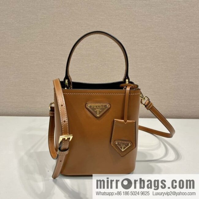 PRTADA Prada calfskin leather (fabric) bucket bag 1BA373