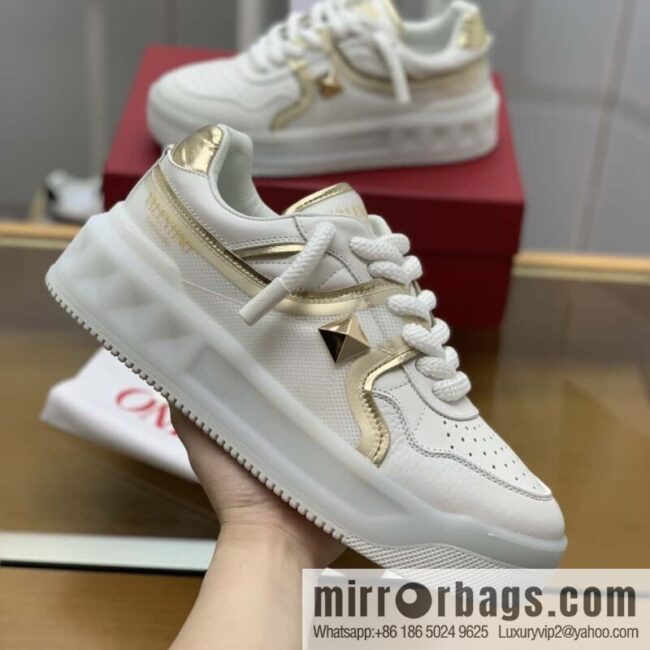 VALENTINO VLTN Screen Printed Logo His & Hers Low Top Sneakers