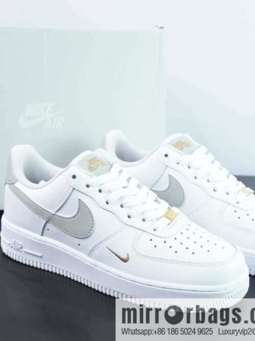 wsxc1693321141247_4-scaled-800x800xrespyzv3s5175961_20250708160755.jpg Nike Air Force 1 \'07 Air Force One Classic Basketball Shoes Casual Sneakers White Grey Small Gold Hook, Item Number: CZ0270 106