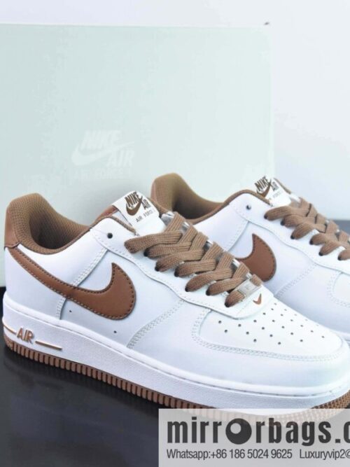 wsxc1693321152427_4-scaled-800x800i4kmjc5vg5t175862_20250708160010.jpg Nike Air Force 1 Low Air Force One Low Top Versatile Leisure Sports Board Shoes, White Brown, Item Number: DH7561-100