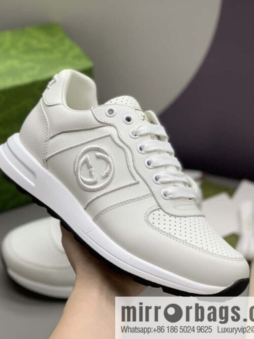 wsxc1693501874845_4-800x800c35szhedqw4175609_20250708154314.jpg GUCCI white leather embroidery logo men\'s sports and leisure shoes