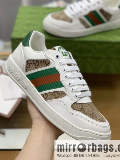 wsxc1693512451589_4-800x800bnjr20lpggl175499_20250708153939.jpg GUCCI color matching leather side decoration classic double G men\'s casual shoes