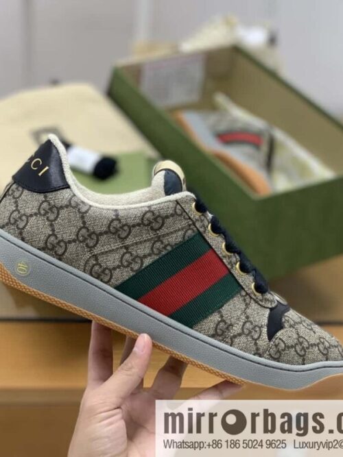 wsxc1693669894410_2-800x800geyh0qw52vn175398_20250708152924.jpg GUCCI Vintage Style Red and Green Webbing Unisex Small Dirty Shoes