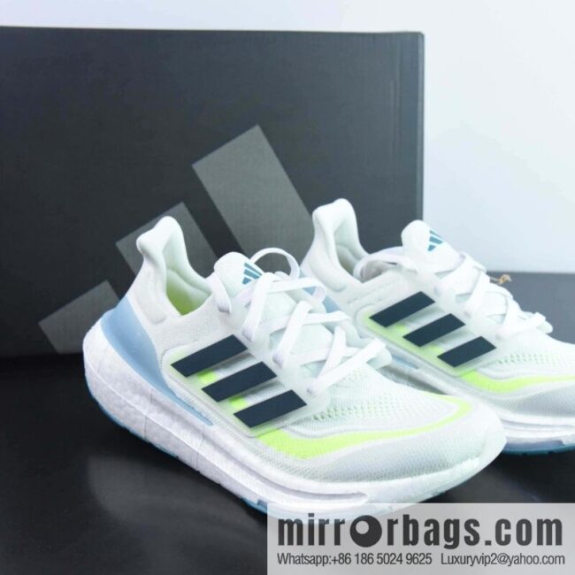Adi AD Pure Boost 2023 Light \"Mint/White\" 23 Edition Light Bounce UB Series Low Top Socks Knitted Breathable Slow Shock Leisure Sports Jogging Shoes Item Number: IE1768
