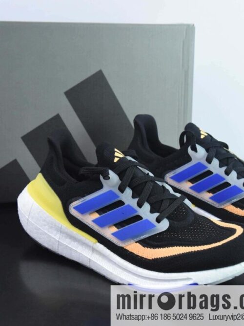 wsxc1693826898714_4-scaled-800x800midqqkj5rkn173895_20250705225315.jpg Adi AD Pure Boost 2023 Light \"White/Orange/Blue\" 23 Edition Lightweight UB Series Low Top Socks Knitted Breathable Slow Shock Leisure Sports Jogging Shoes, Item Number: HP9204