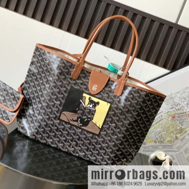 wsxc1693833158952_0-800x800jueoh1zji2l62064_20250719011427.jpg Goyard Goya Saint Louis Small Shopping Bag (French Dou silk screen printing) 020146B · M
