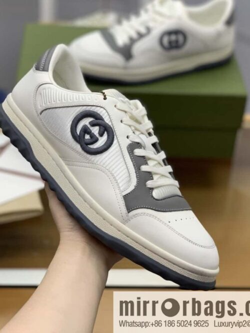 wsxc1693844125764_4-800x800yoj1bnpxnhf171203_20250705212852.jpg GUCCI beige and gray cowhide, mutual button double G embroidered logo, couple\'s men\'s and women\'s same sports and leisure shoes