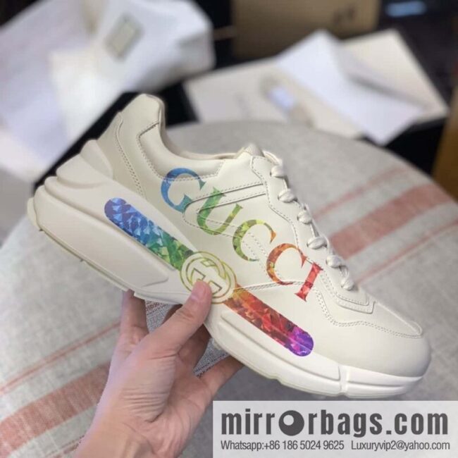 GUCCI Logo printed retro logo, retro sneakers for men and women