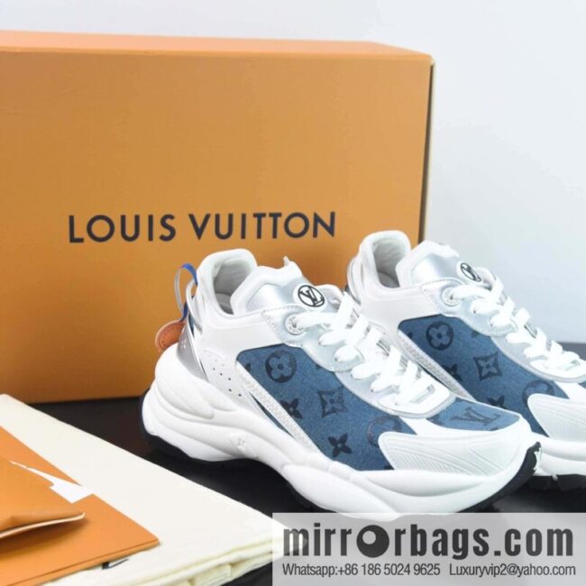 LV/Louis Vuitton, pure imported DK breathable mesh fabric RUN55 sneakers