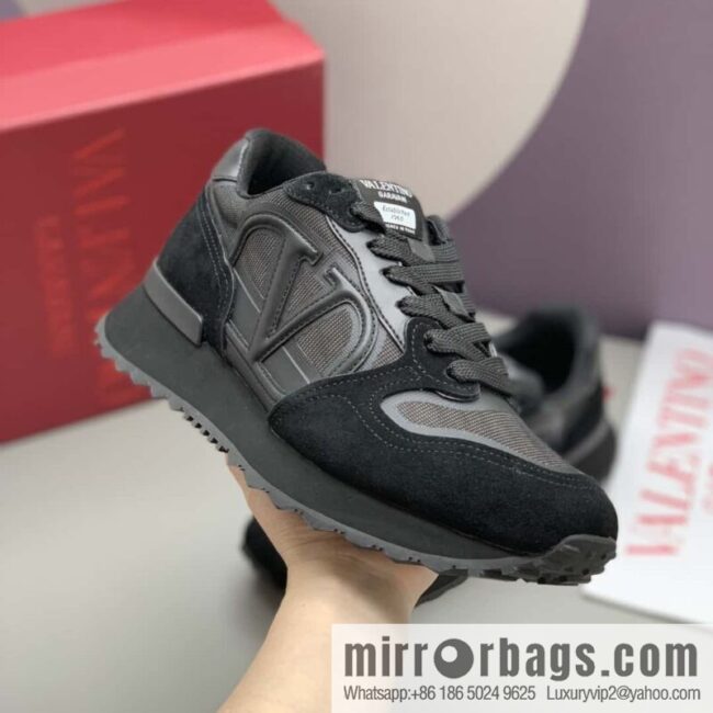 VALENTINO Valentino, logo design, low-top casual sneakers for couples