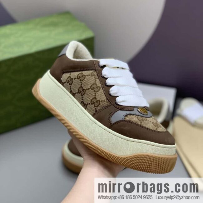 GUCCI couple thick-soled small dirty shoes