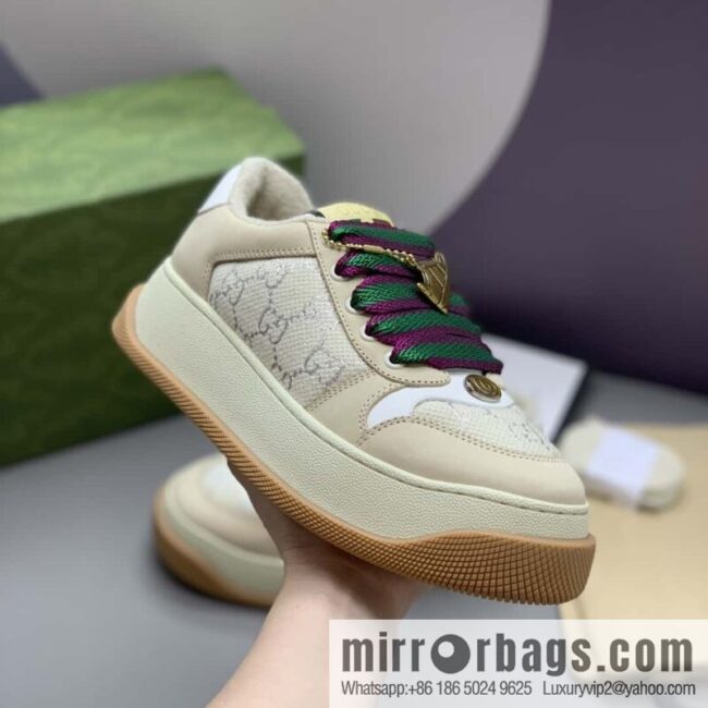 GUCCI couple thick-soled small dirty shoes