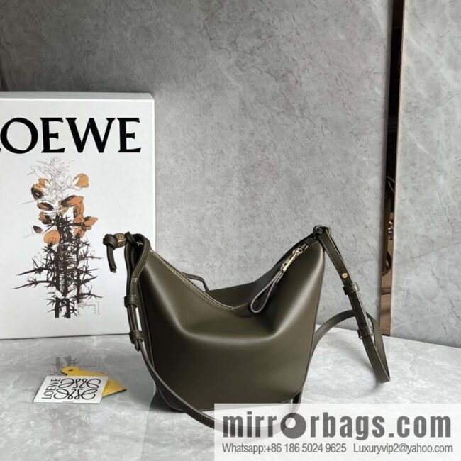 LOEWE new hammock armpit bag 0687 khaki green