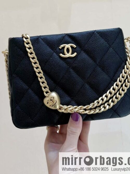 wsxc1694888219849_0-800x800hxz51rxrlkx56799_20250719000916.jpg CHANEL 23P spring and summer trailer series, love adjustment buckle big explosion hobo hippie bag AS3830 black