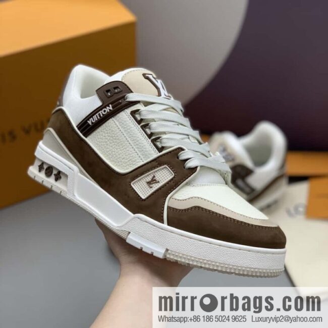 LV Vuitton logo, sports and leisure shoes for couples