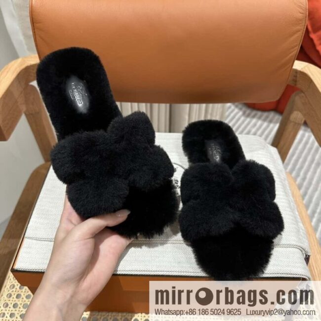 wsxc1696086068380_8-800x800tmuj4gukqdl166348_20250705185614.jpg Hermès Mink Fur Slippers, Black