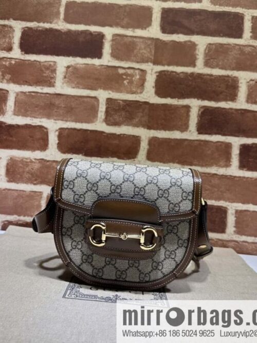 wsxc1696262566752_0-800x800u0vroaywlko50281_20250718042725.jpg Gucci Horsebit 1955 series mini semi-circular handbag 760191 brown