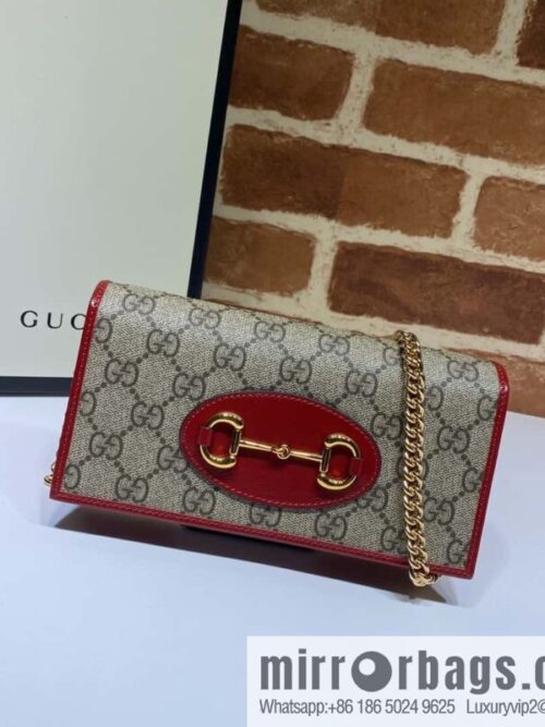 wsxc1696264779577_0-800x800mjkzasvu5cl50247_20250718042659.jpg Gucci Horsebit 1955 series chain bag 621892 brown PVC/red