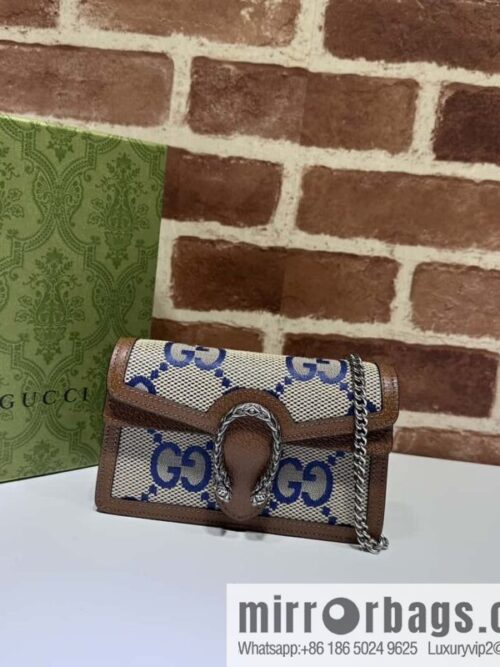 wsxc1696265368419_0-800x800ouqsiglwuv150228_20250718042643.jpg Gucci Dionysus series GG super mini handbag 476432 big G blue cloth