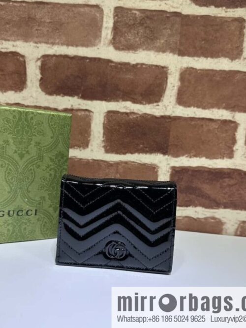 wsxc1696266240331_0-800x800hgfh04zcnqn50188_20250718042605.jpg GUCCI GG Marmont series card holder 466492 gr patent leather