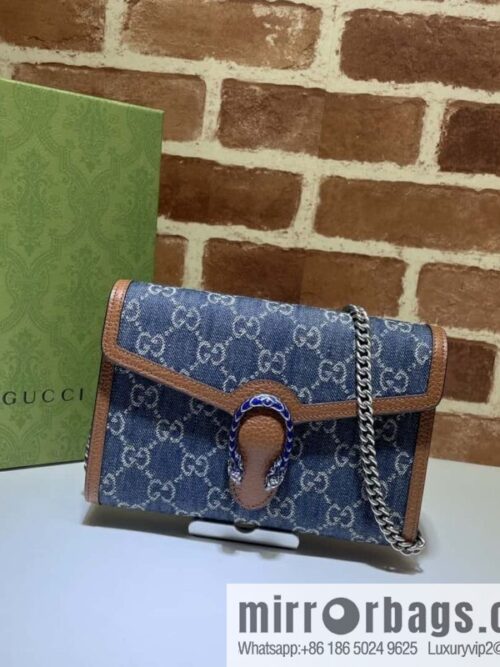 wsxc1696267422280_0-800x800ndgwfexdehf50123_20250718042509.jpg GUCCI Dionysus series mini chain strap handbag 401231 blue denim