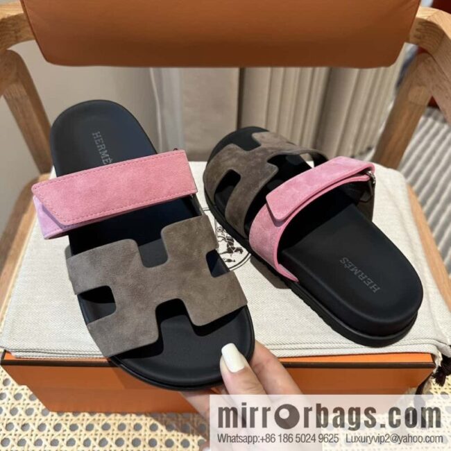wsxc1696349844138_8-800x800opu4soc23fw166050_20250705184742.jpg Hermès second uncle shoes 🐎🐎 Yangjing army green and pink