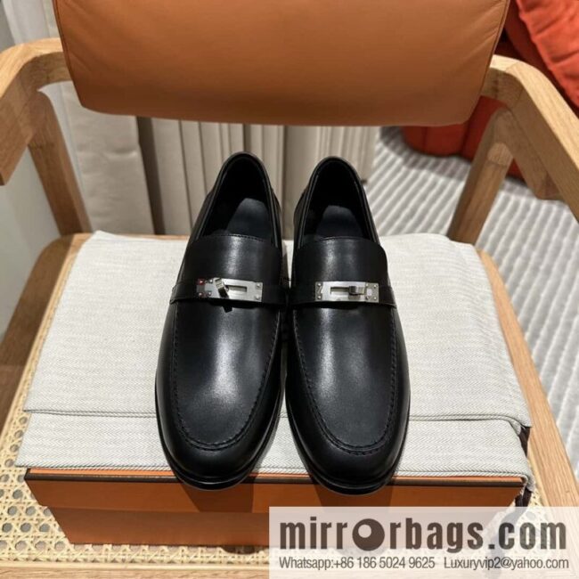 Hermès kelly buckle loafers