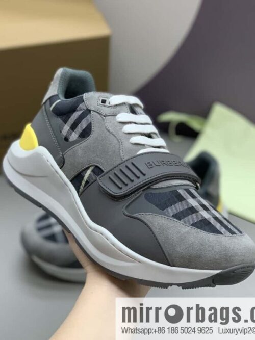 wsxc1696617039797_4-800x800us00ccglx1z162449_20250705165406.jpg Burberry bright decorative Bur logo embossed, men\'s low-top casual sneakers