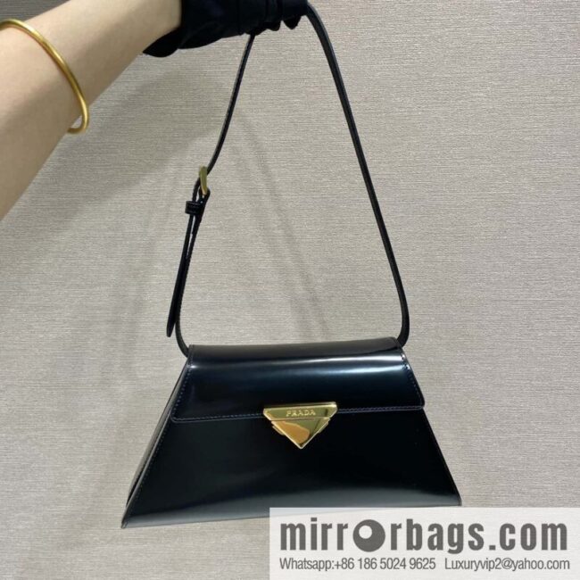 wsxc1696781803685_0-800x800goy3hlzk4ou47686_20250718035206.jpg PRADA imported glossy calfskin shoulder bag 1BD343 black