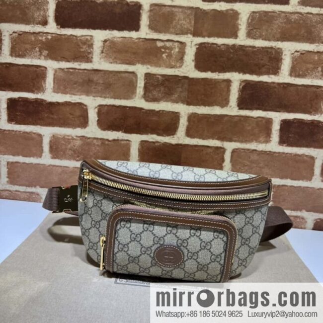 GUCCI GG large fanny pack 733240 brown brown