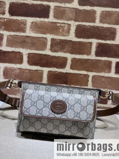 wsxc1696957838423_0-800x800n3wiqq1lgha46601_20250718034218.jpg GUCCI interlocking double G logo GG fanny pack 746300 brown