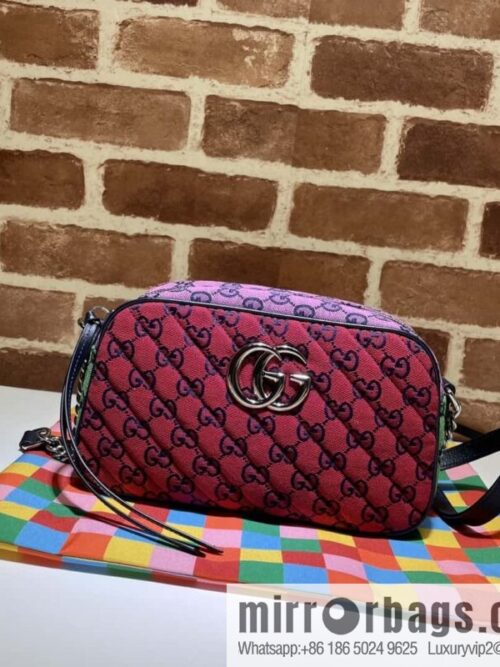 wsxc1696958609130_0-800x80053ue5bod21v46579_20250718034201.jpg GUCCI GG Marmont series shoulder backpack 447632 red patchwork