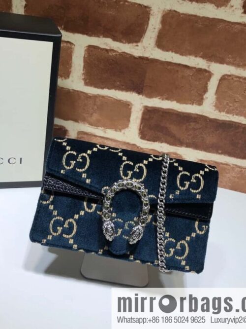 wsxc1696959357929_0-800x800op1esvkysci46560_20250718034147.jpg GUCCI Dionysus series GG super mini handbag 476432 blue velvet G