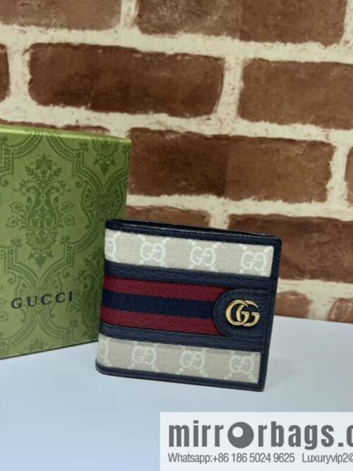 wsxc1696960033519_0-800x800ph0ekeqqefd46533_20250718034126.jpg GUCCI Ophidia series GG wallet 597606 meters glue/blue pig pattern