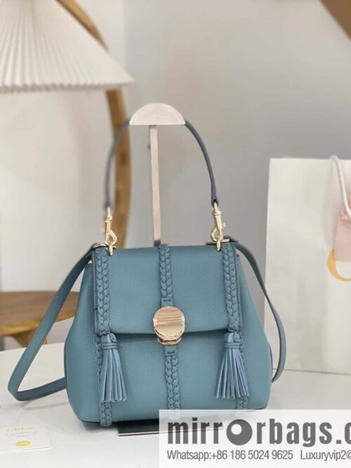 wsxc1697033497727_0-800x8004kigebxwvbr45105_20250718031842.jpg Chloe Penelope Gold Coin Bag, Medium Dropped Leather, Haze Blue 25CM