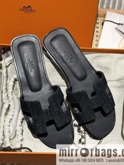 wsxc1697039284461_0-800x800imcaekk5xhm161431_20250705161254.jpg Hermès leather outsole H slippers, black