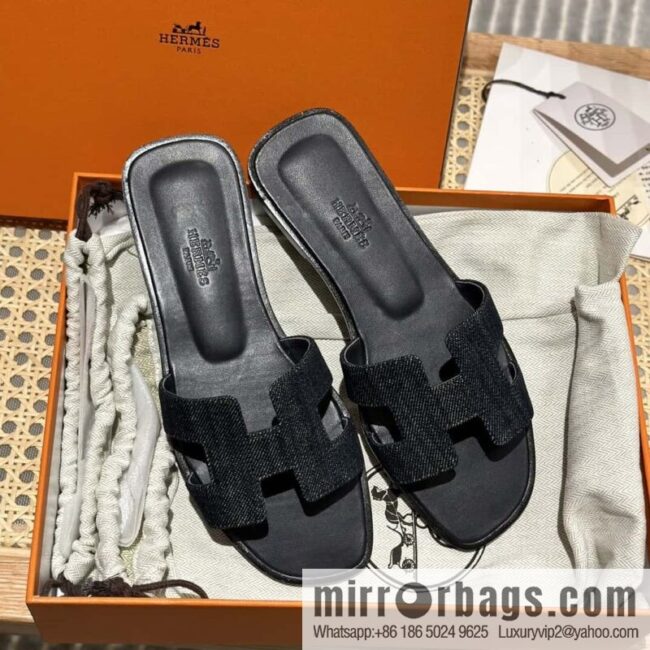 wsxc1697039284461_0-800x800imcaekk5xhm161431_20250705161254.jpg Hermès leather outsole H slippers, black
