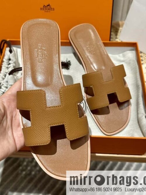 wsxc1697040216367_6-800x8000ardba5aghx161315_20250705160911.jpg Hermès leather outsole H slippers, brown