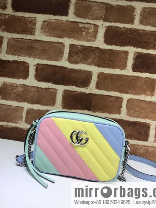 wsxc1697049667885_0-800x800kgazgtdfuru45012_20250718031732.jpg GUCCI GG Marmont series quilted mini handbag 448065 light color