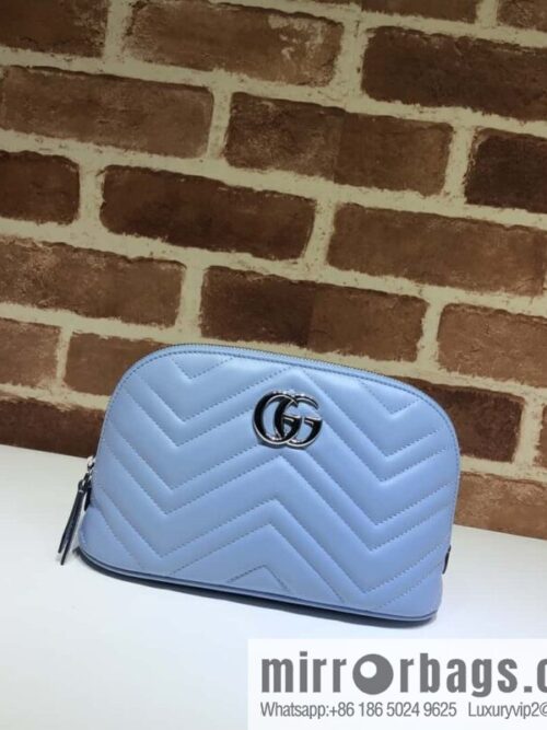 GUCCI GG MARMONT clutch bag 625690 haze blue